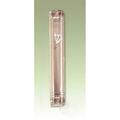 Rite Lite 3.5 in. Small Lucite Rounded Mezuzah - Clear MZR-34-S
